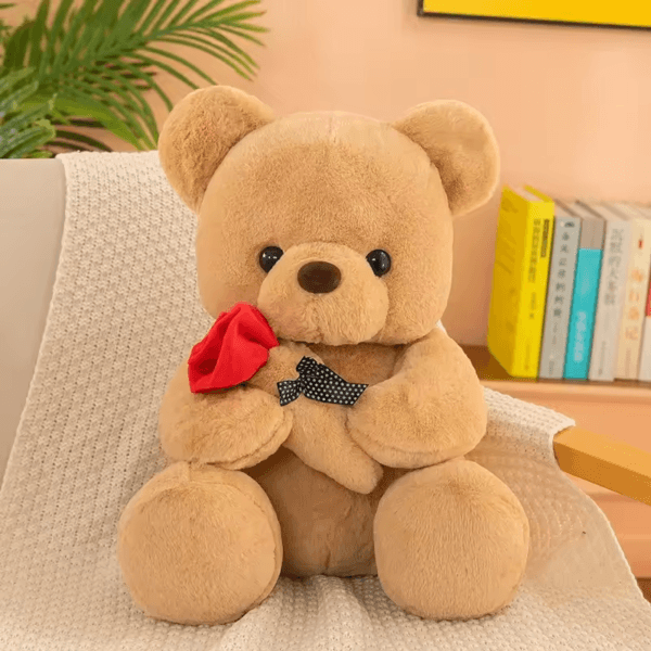 Valentine's Day roses teddy bear animal plush toys for girls teddy bear dolls - Image 6