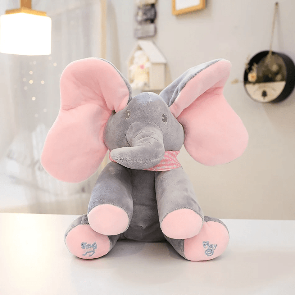 Newest Hide-and-seek Elephant Plush Toy Baby Hide-and-seek Game Toy Singing Interactive Musical Toys Gifts 12 S156e729c5b7549628de0ce74ba700fb5W