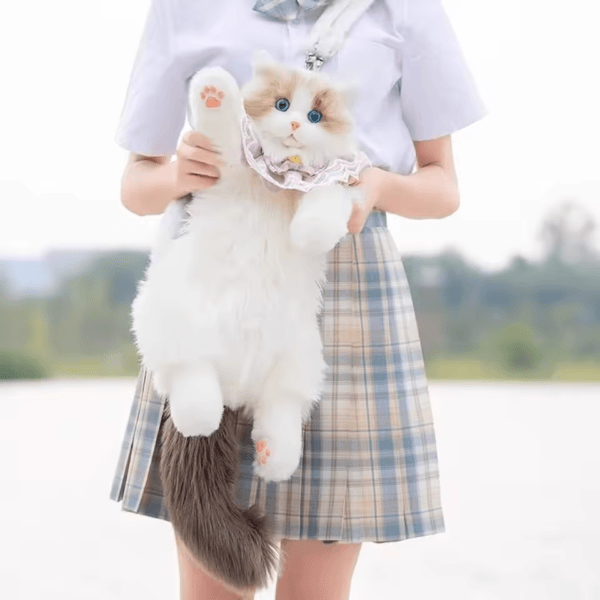 2024 Plush Ragdoll Bag Cartoon Cute Cat Backpack Large-capacity Cosmetic Bag - Image 6