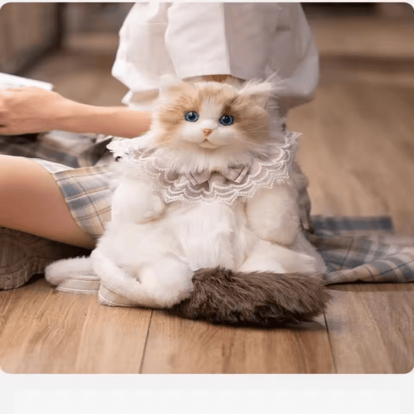 2024 Plush Ragdoll Bag Cartoon Cute Cat Backpack Large-capacity Cosmetic Bag - Image 5