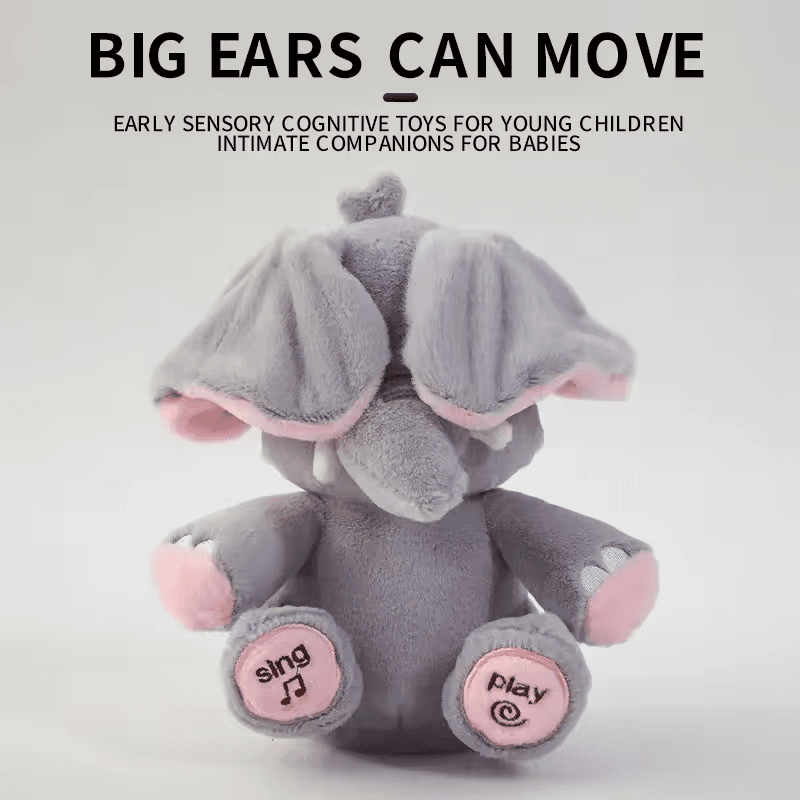 Newest Hide-and-seek Elephant Plush Toy Baby Hide-and-seek Game Toy Singing Interactive Musical Toys Gifts 7